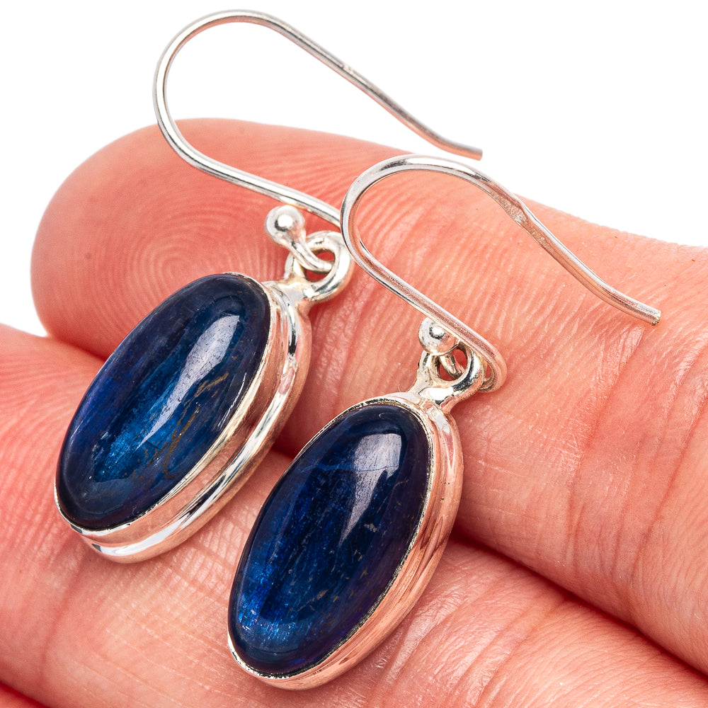 Kyanite Earrings 1 1/4" (925 Sterling Silver) E1870