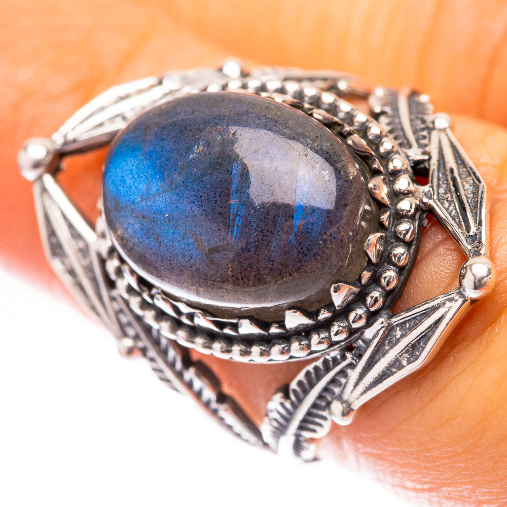 Labradorite Ring Size 6.5 (925 Sterling Silver) R140593