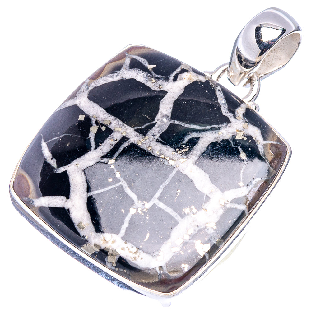 Septarian Gronate Pendant 1 1/2" (.925 Sterling Silver)