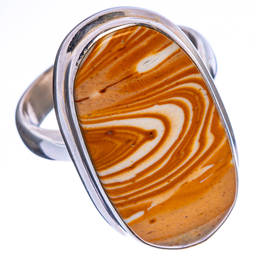 Snake Skin Jasper Ring Size 6 (925 Sterling Silver) R1353