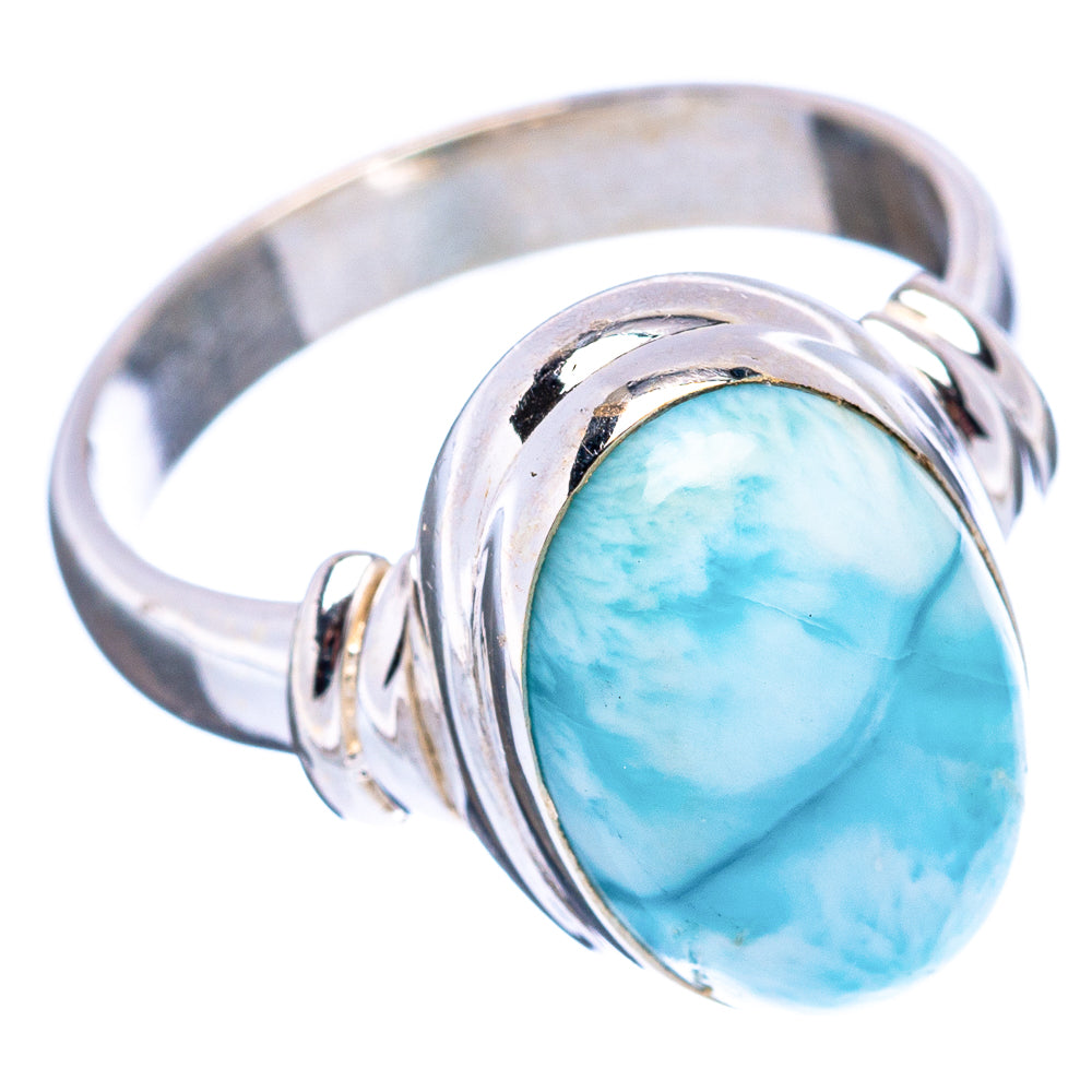 Rare Larimar Ring Size 5.75 (.925 Sterling Silver)
