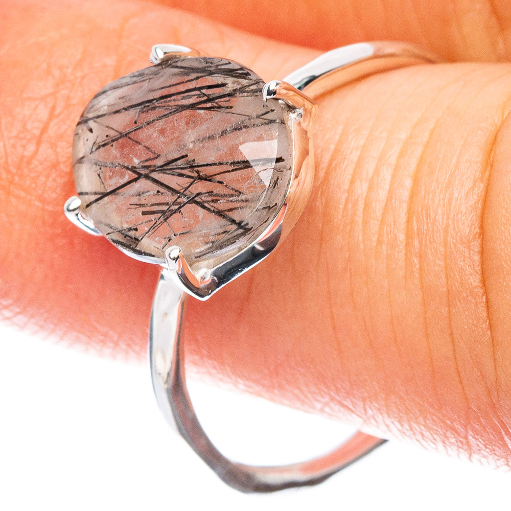 Value Tourmalinated Quartz Ring Size 8.5 (925 Sterling Silver) R7566