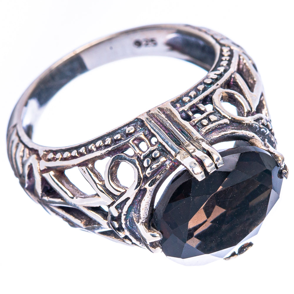 Smoky Quartz Ring Size 6.5 (925 Sterling Silver) R2342