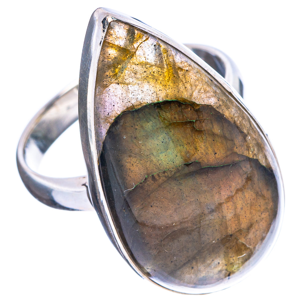 Labradorite Ring Size 7.75 (925 Sterling Silver) R4710