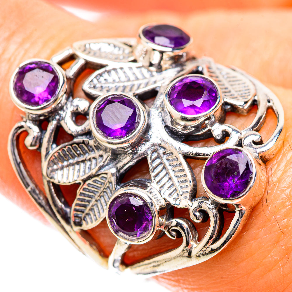 Faceted Amethyst Ring Size 8 (925 Sterling Silver) RING137869
