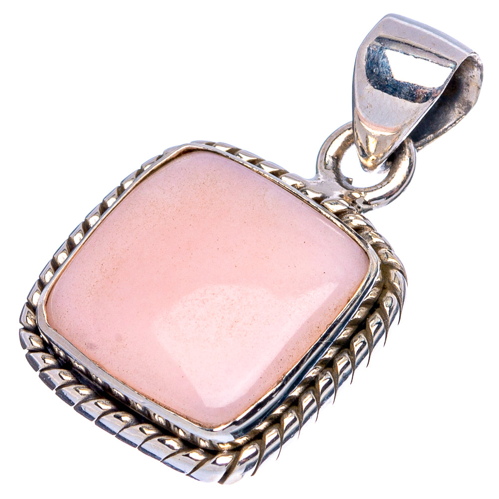 Pink Opal Pendant 1" (925 Sterling Silver) P43392