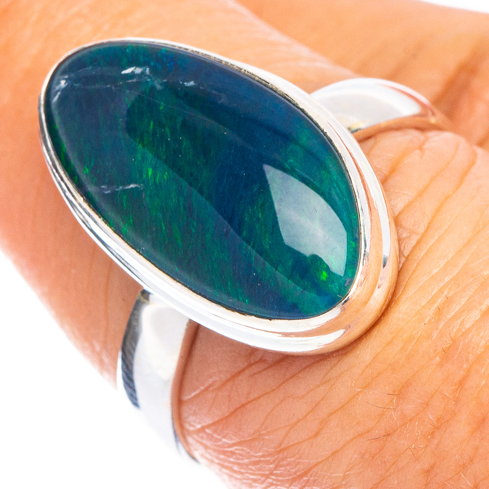 Rare Triplet Opal Ring Size 6.75 (925 Sterling Silver) R7830