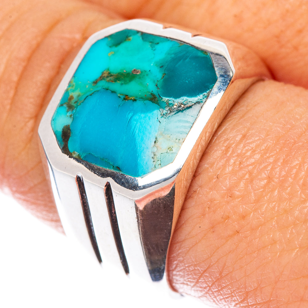 Rare Arizona Turquoise Ring Size 8.25 (925 Sterling Silver) R1546