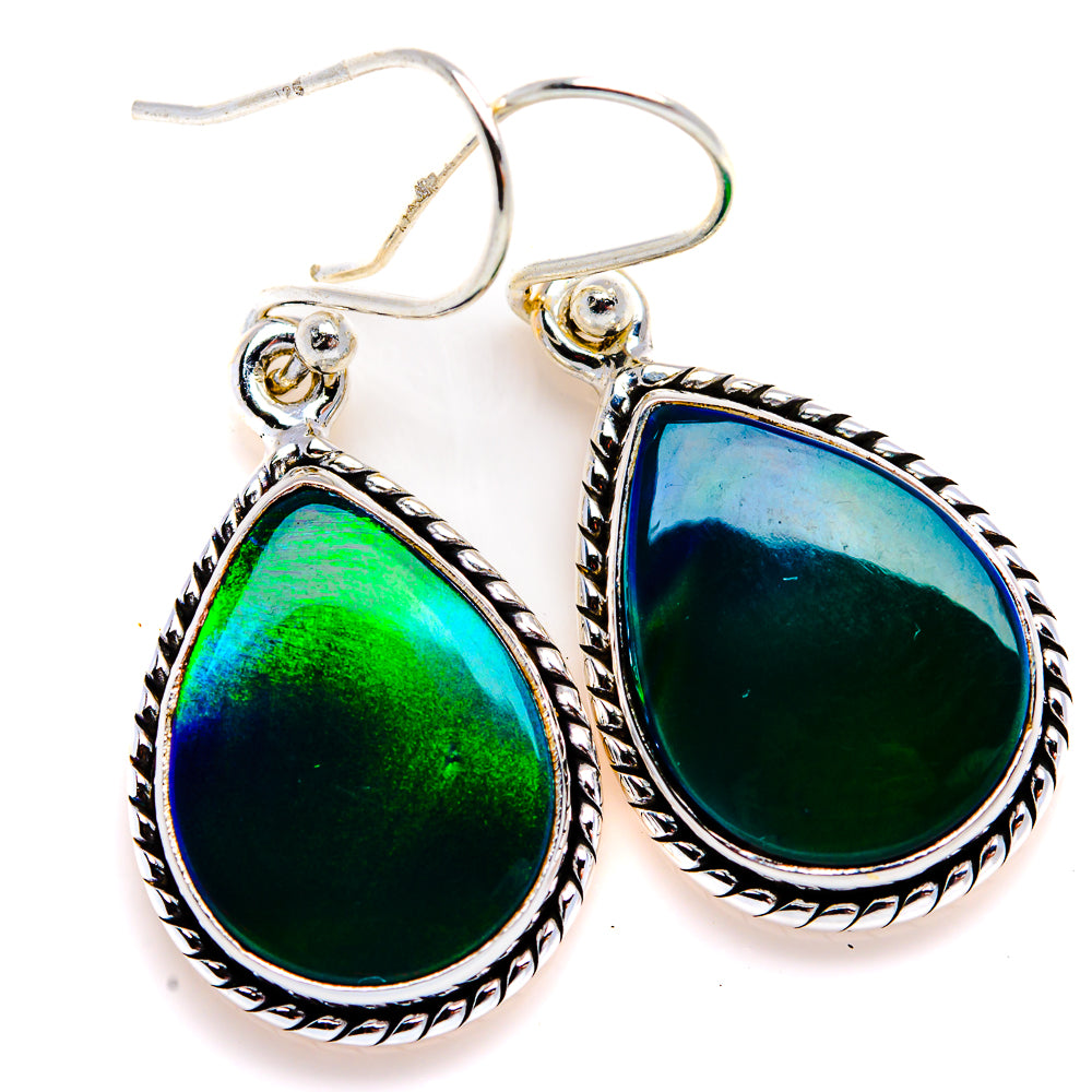 Aura Opal Earrings 1 1/2" (925 Sterling Silver) EARR432083