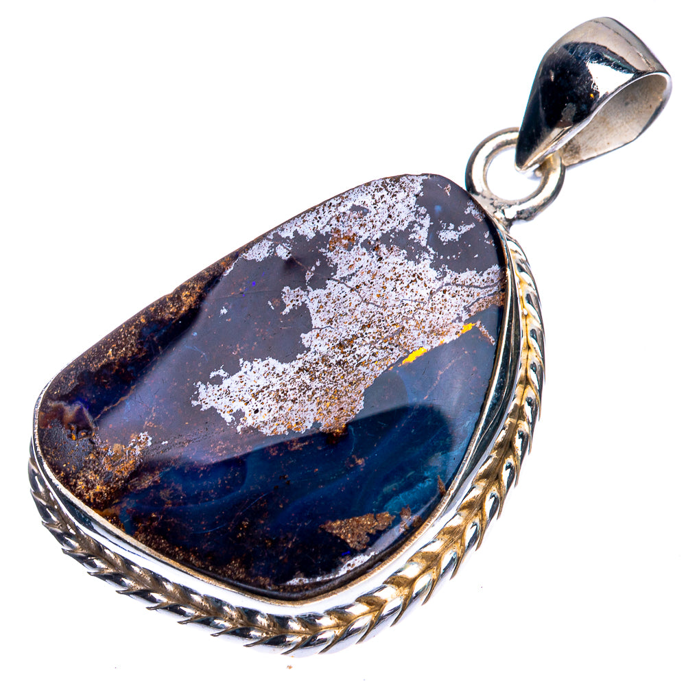 Boulder Opal Pendant 1 5/8" (925 Sterling Silver) P39341