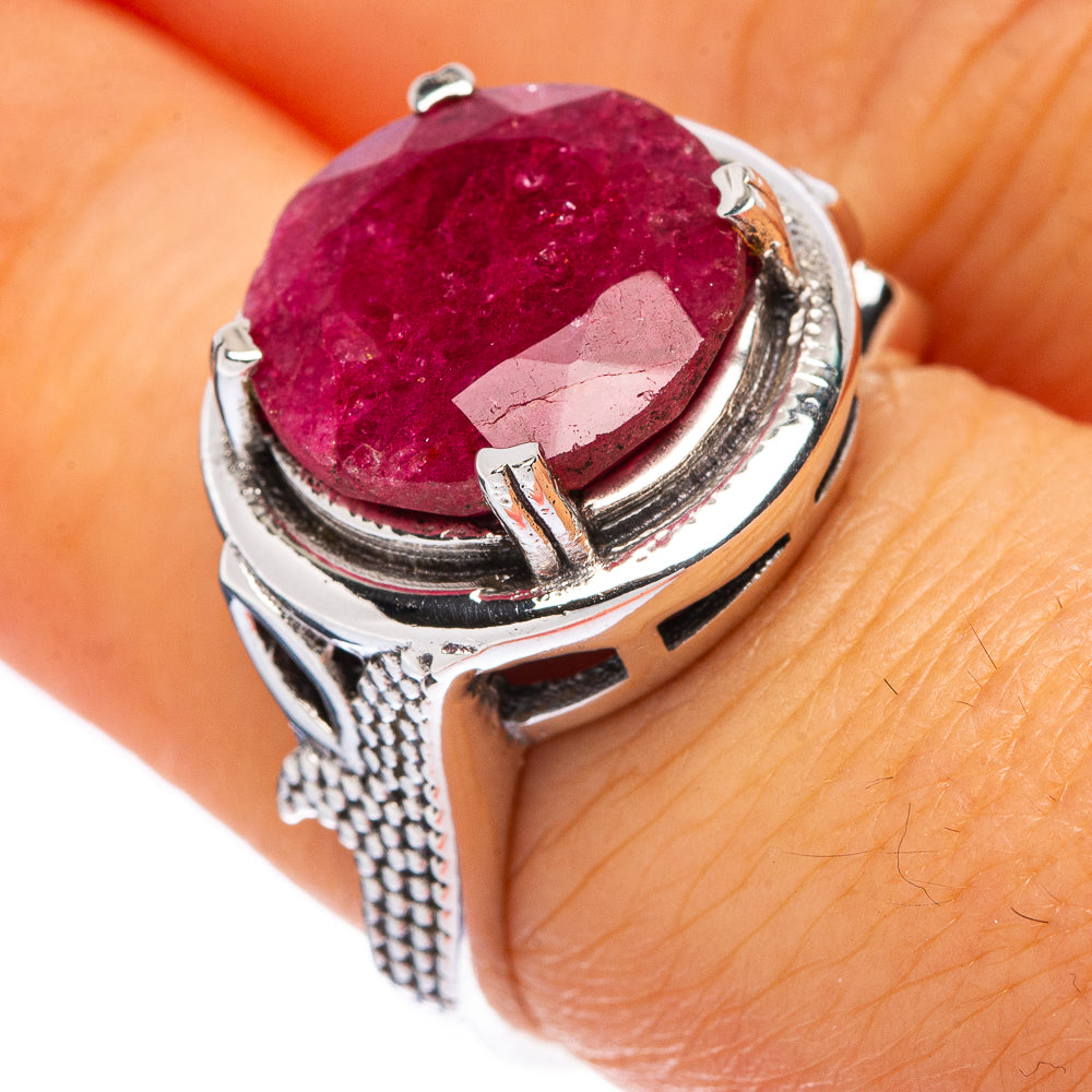 Red Sillimanite Ring Size 6.75 (925 Sterling Silver) R146062