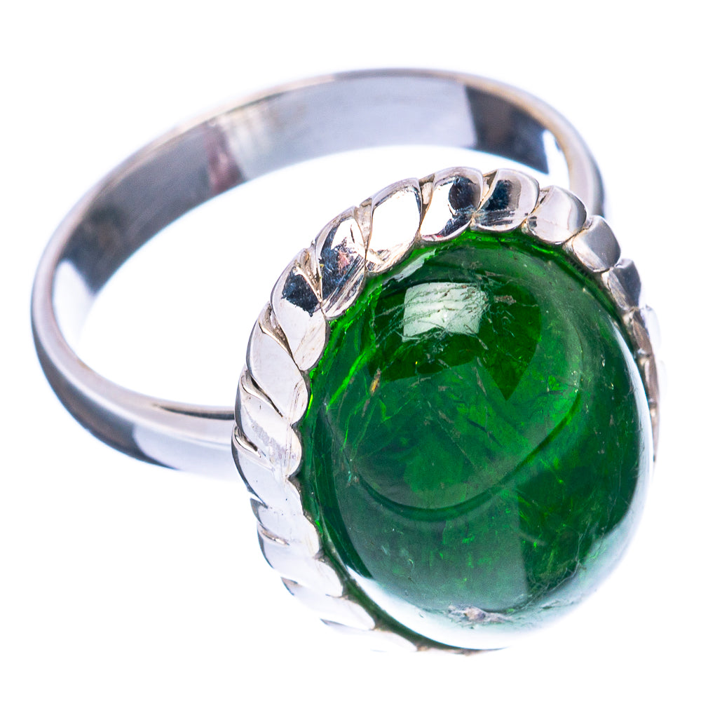 Rare Chrome Diopside Ring Size 7 (925 Sterling Silver) R2779
