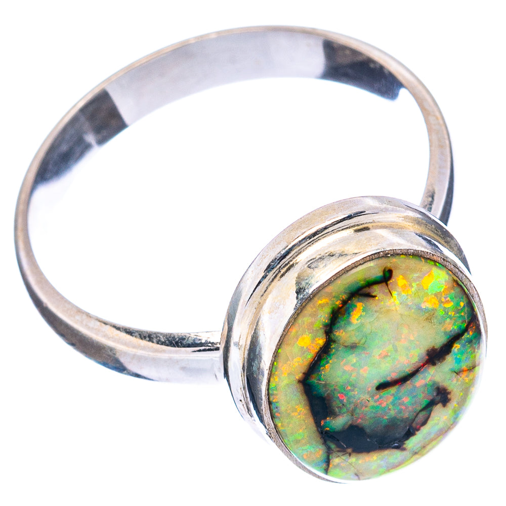 Rare Sterling Opal Ring Size 8.75 (.925 Sterling Silver)