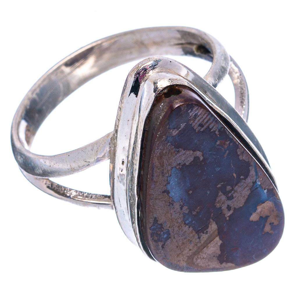 Rare Boulder Opal Ring Size 7.5 (.925 Sterling Silver)