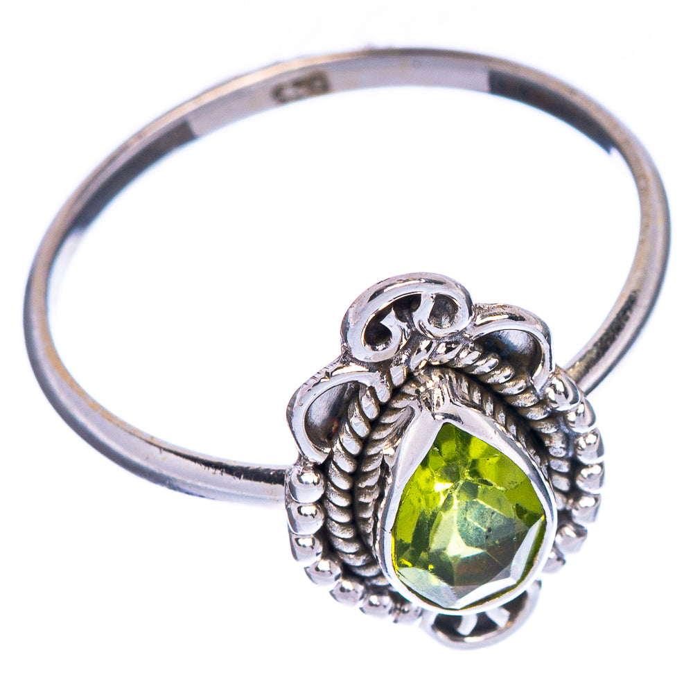 Peridot Dainty Ring Size 9 (925 Sterling Silver) R147057