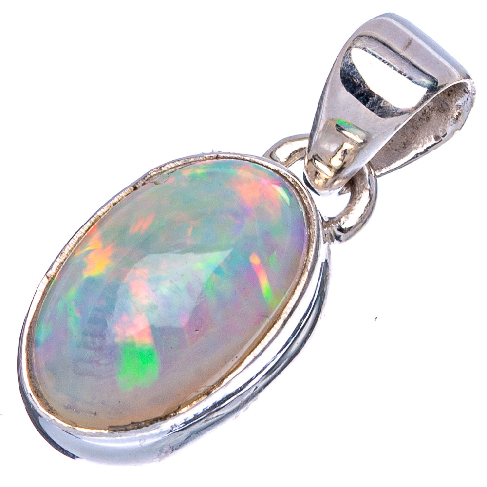 Rare Large Ethiopian Opal Pendant 7/8" (925 Sterling Silver) P43414