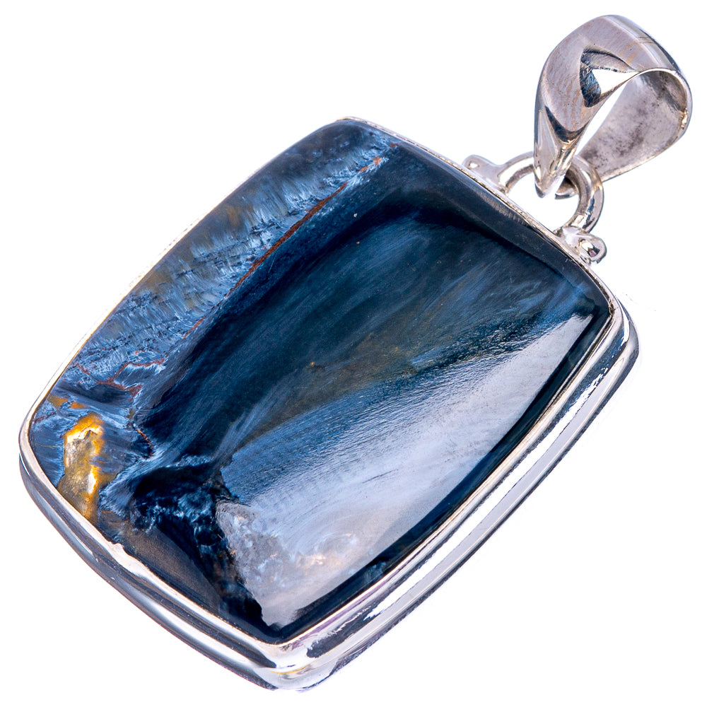 Rare Pietersite 925 Sterling Silver Pendant 1 3/8" (925 Sterling Silver) P42624