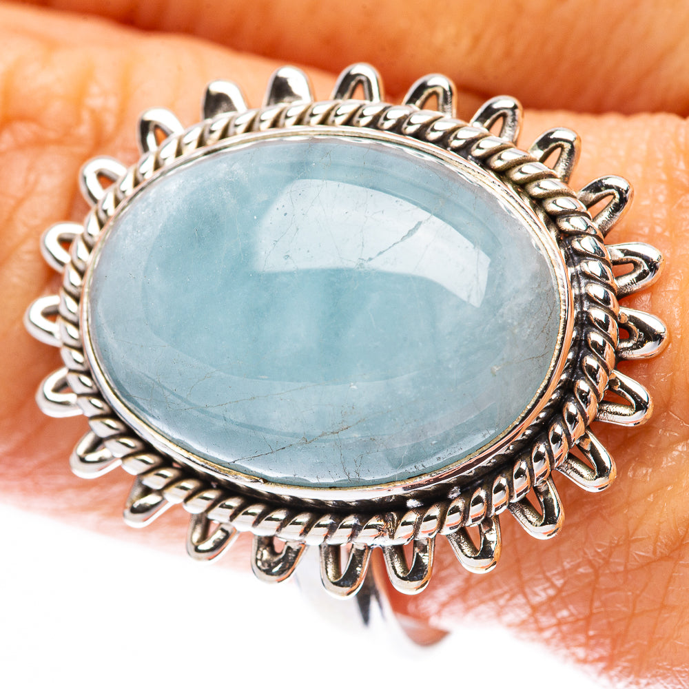 Aquamarine Ring Size 9.75 (925 Sterling Silver) R2143