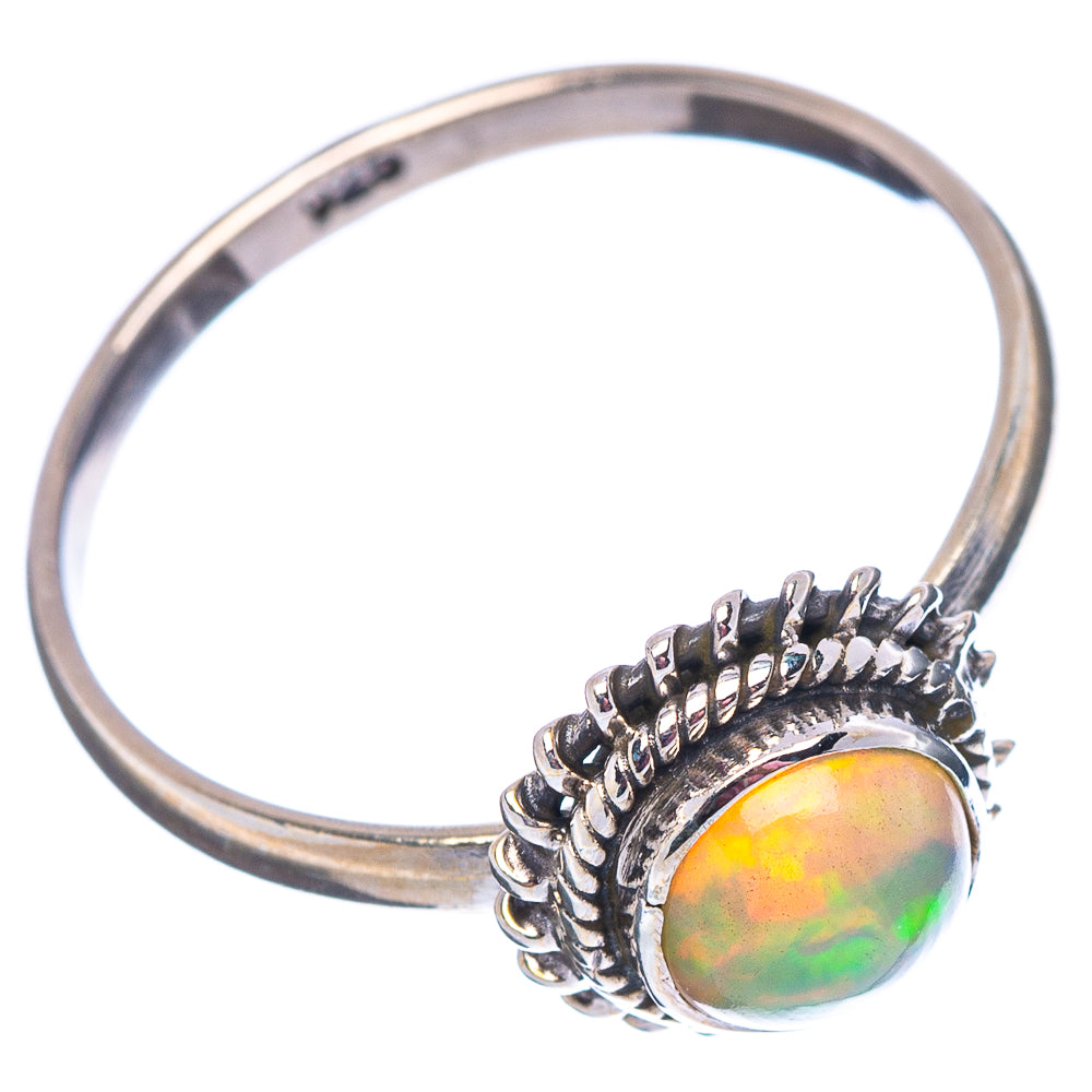 Ethiopian Opal Ring Size 6 (.925 Sterling Silver)