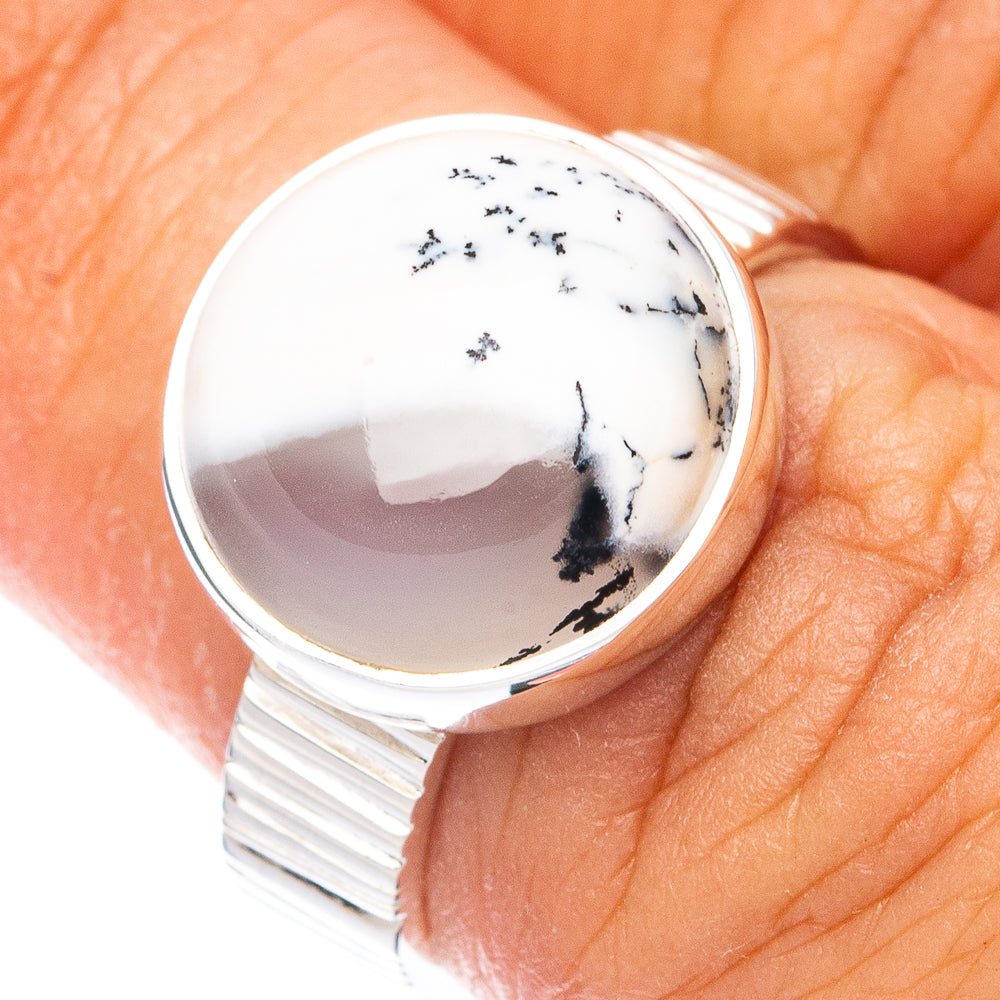 Premium  Dendritic Opal Ring Size 5.75 (925 Sterling Silver) RING7699