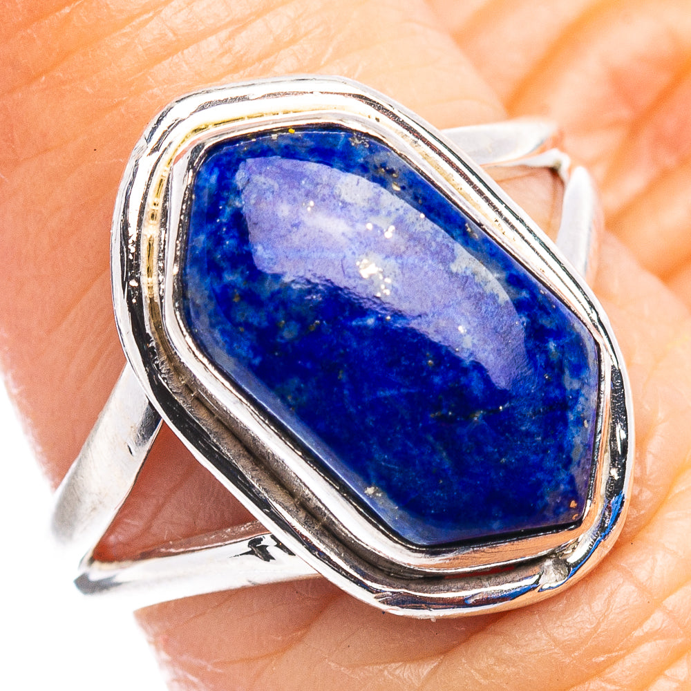Lapis Lazuli Ring Size 6.5 (.925 Sterling Silver)