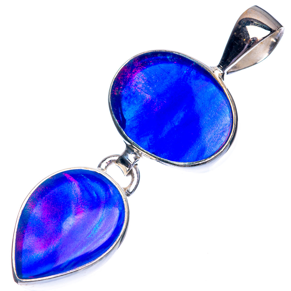 Aura Opal Pendant 1 3/4" (925 Sterling Silver) P39074