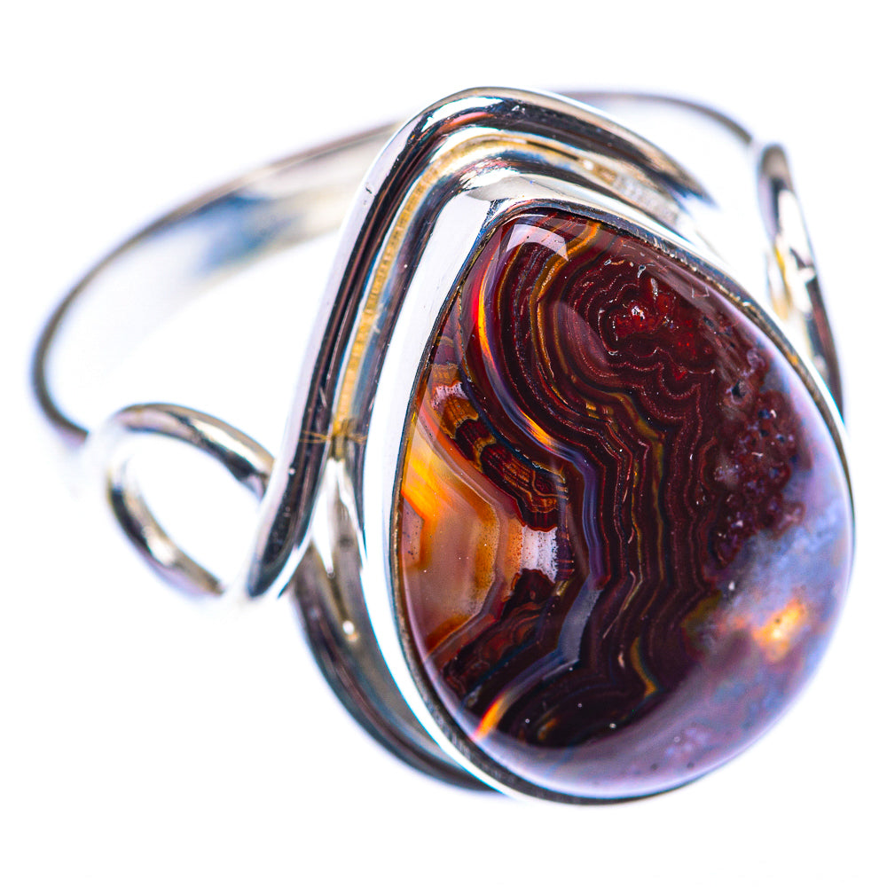 Crazy Lace Agate Ring Size 10.5 (925 Sterling Silver) RING140086
