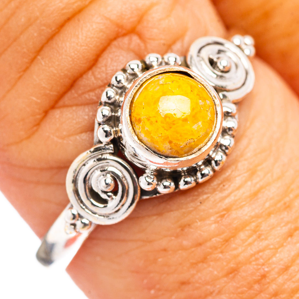 Dainty Maligano Jasper Ring Size 9.5 (.925 Sterling Silver)
