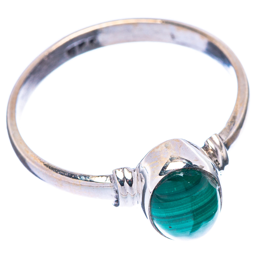 Malachite 925 Sterling Silver Ring Size 7.5 (925 Sterling Silver) R5306