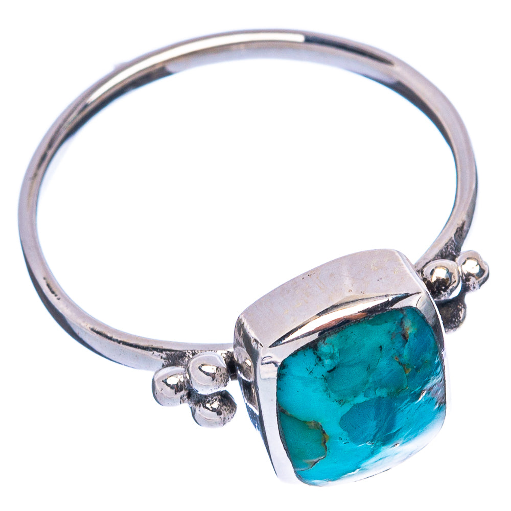 Rare Arizona Turquoise Ring Size 7.5 (925 Sterling Silver) R4854