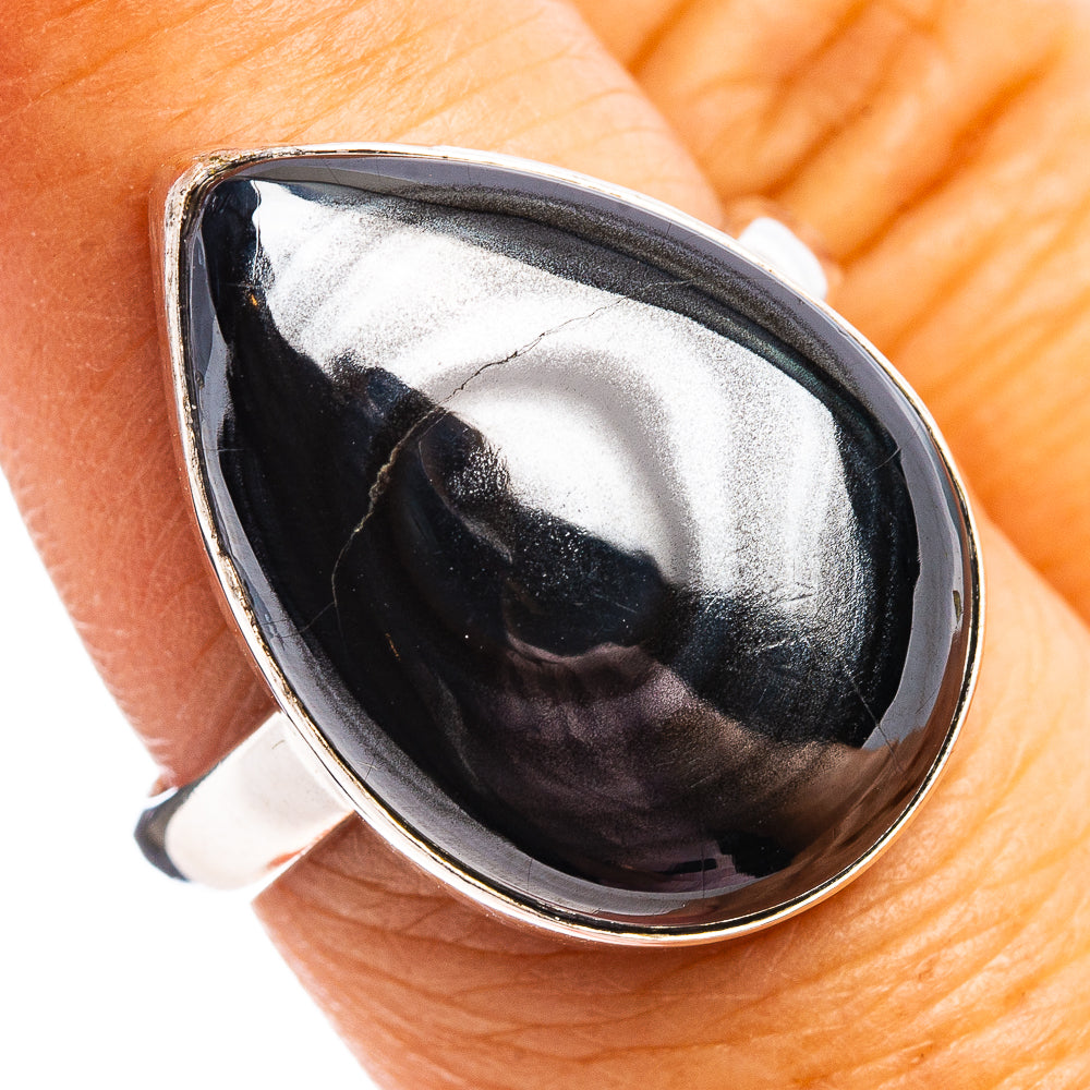 Psilomelane Ring Size 8.25 (.925 Sterling Silver)