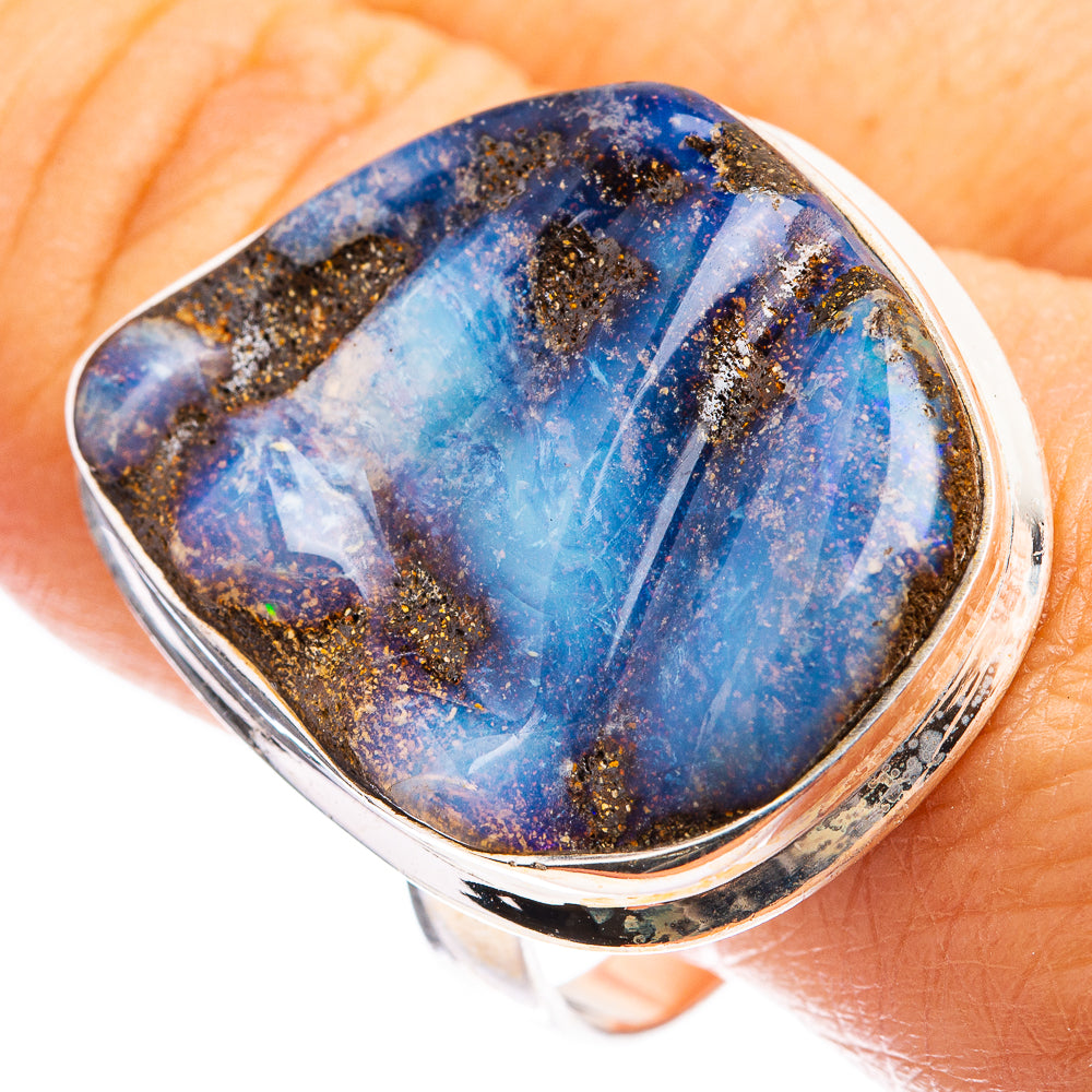 Large Boulder Opal Ring Size 10.75 (925 Sterling Silver) R142894