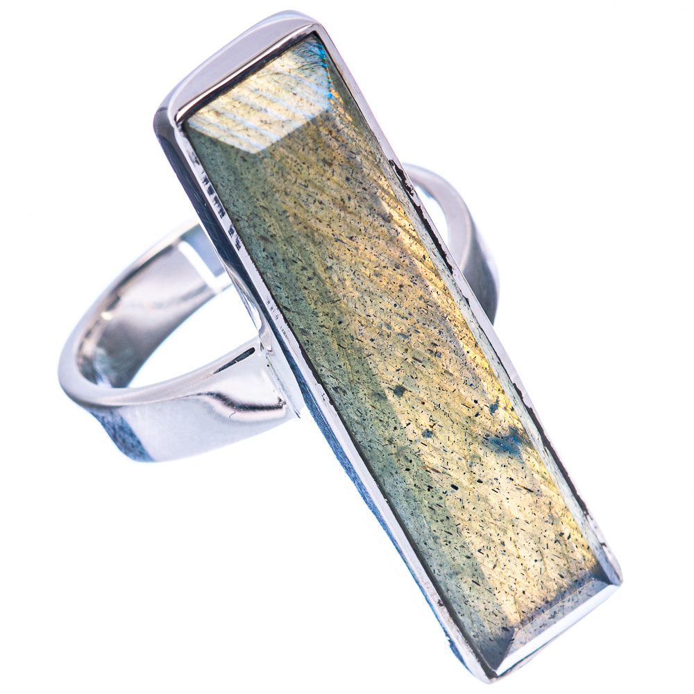 Premium Labradorite Ring Size 7 (925 Sterling Silver) R2591