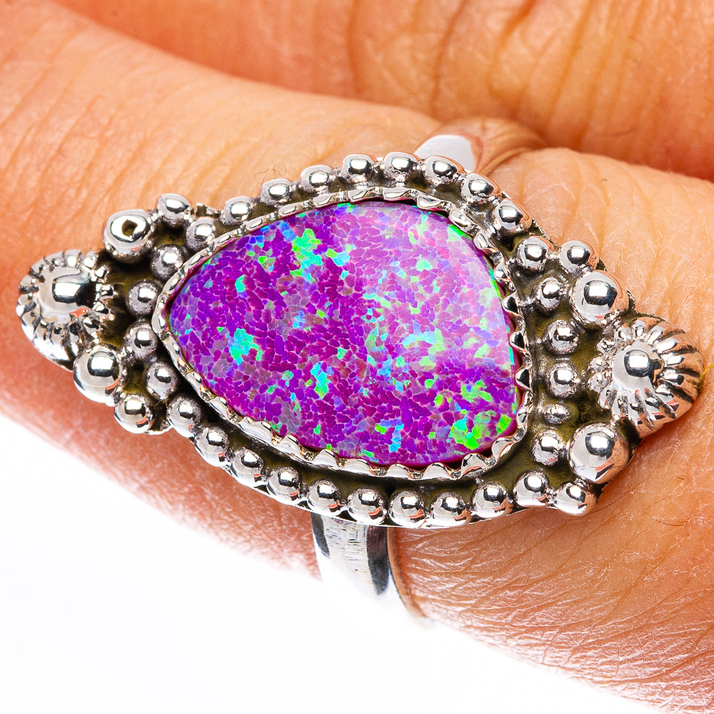 Synthetic Opal Ring Size 7.5 (925 Sterling Silver) R146127