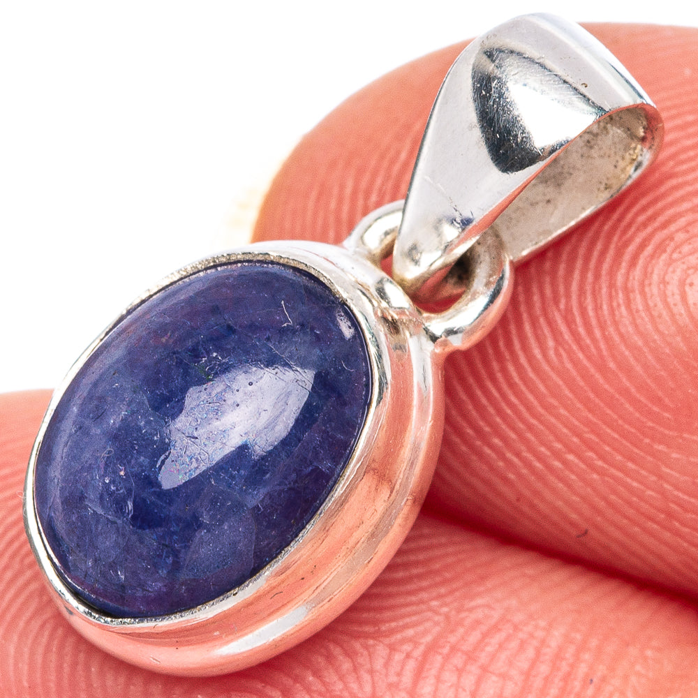 Rare Natural Tanzanite Pendant 3/4" (925 Sterling Silver) P39948