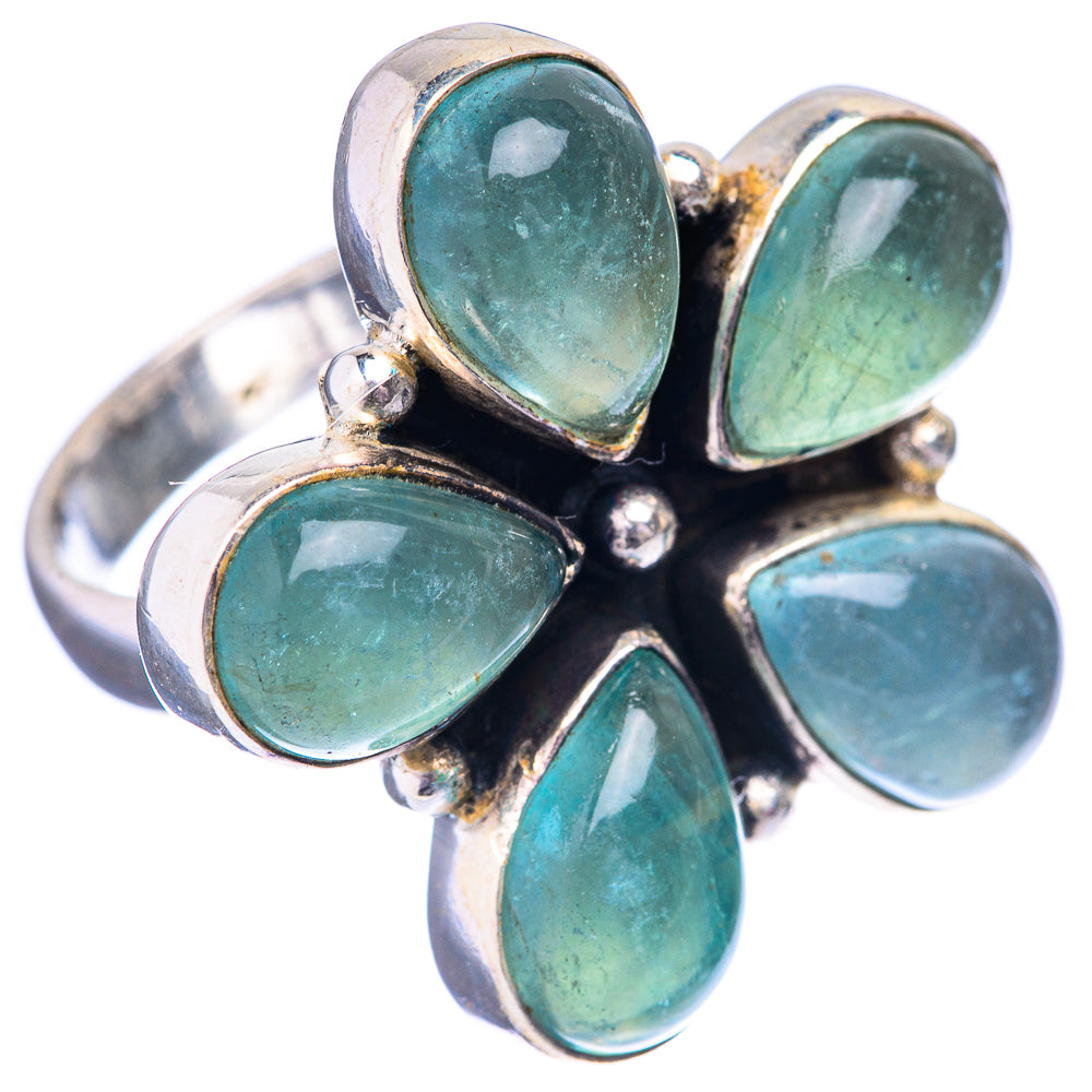 Green Fluorite Ring Size 7.5 (925 Sterling Silver) R142680