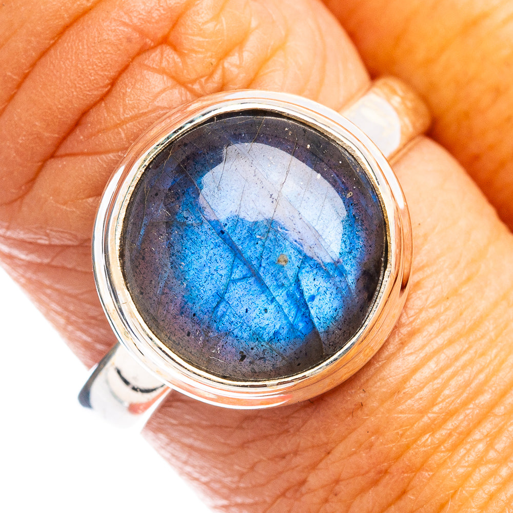 Labradorite Ring Size 9 (.925 Sterling Silver)