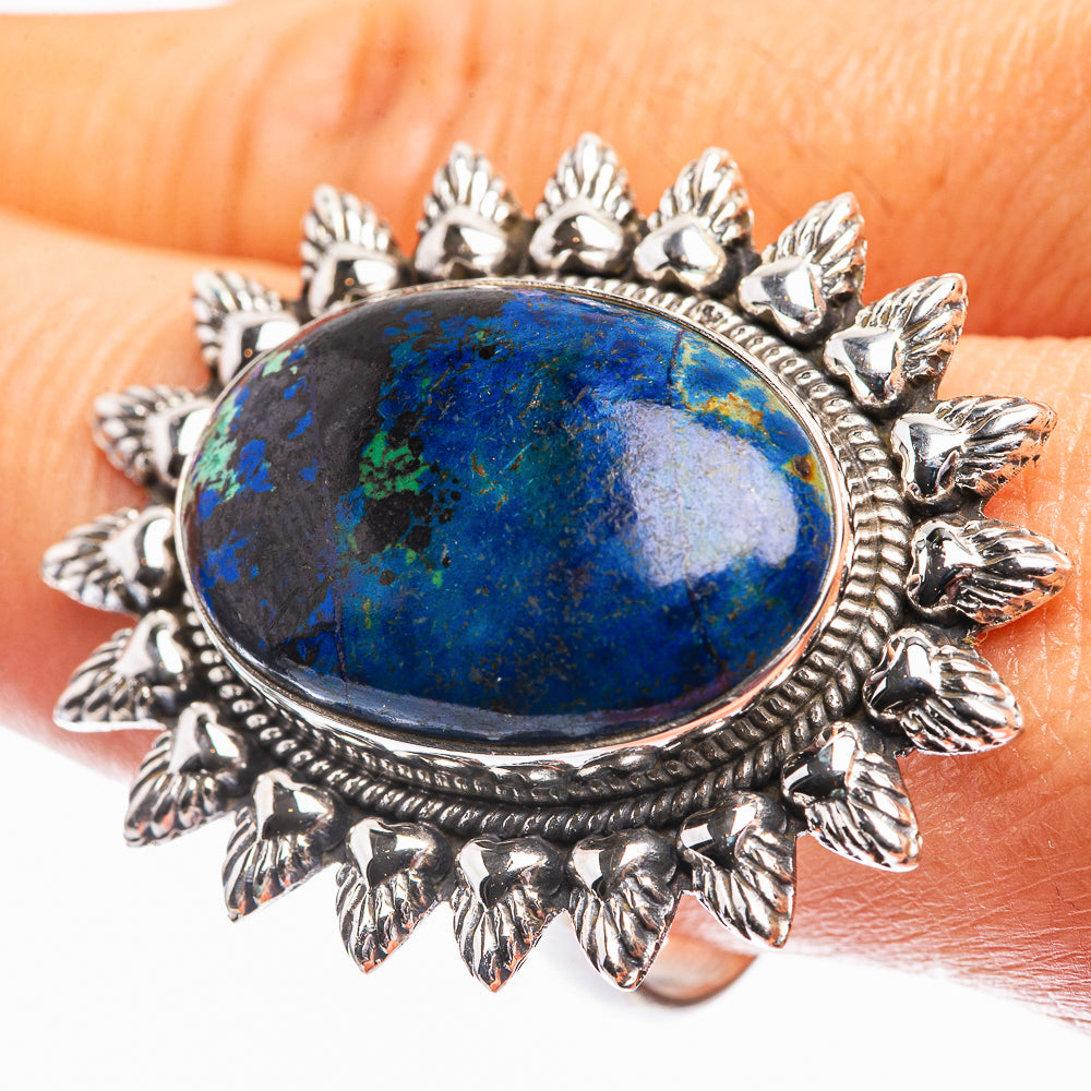 Large Azurite Ring Size 10.75 (925 Sterling Silver) R142332