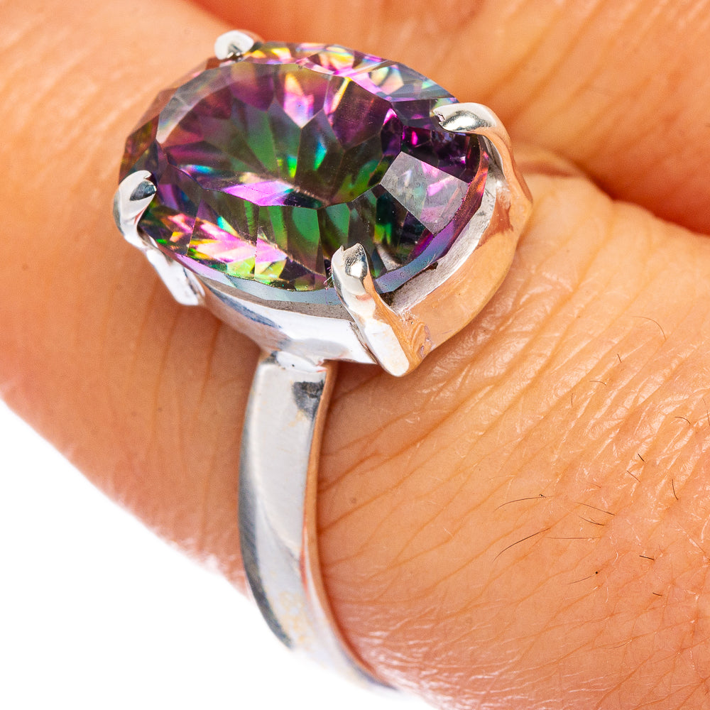 Mystic Topaz Ring Size 8 (925 Sterling Silver) R1123
