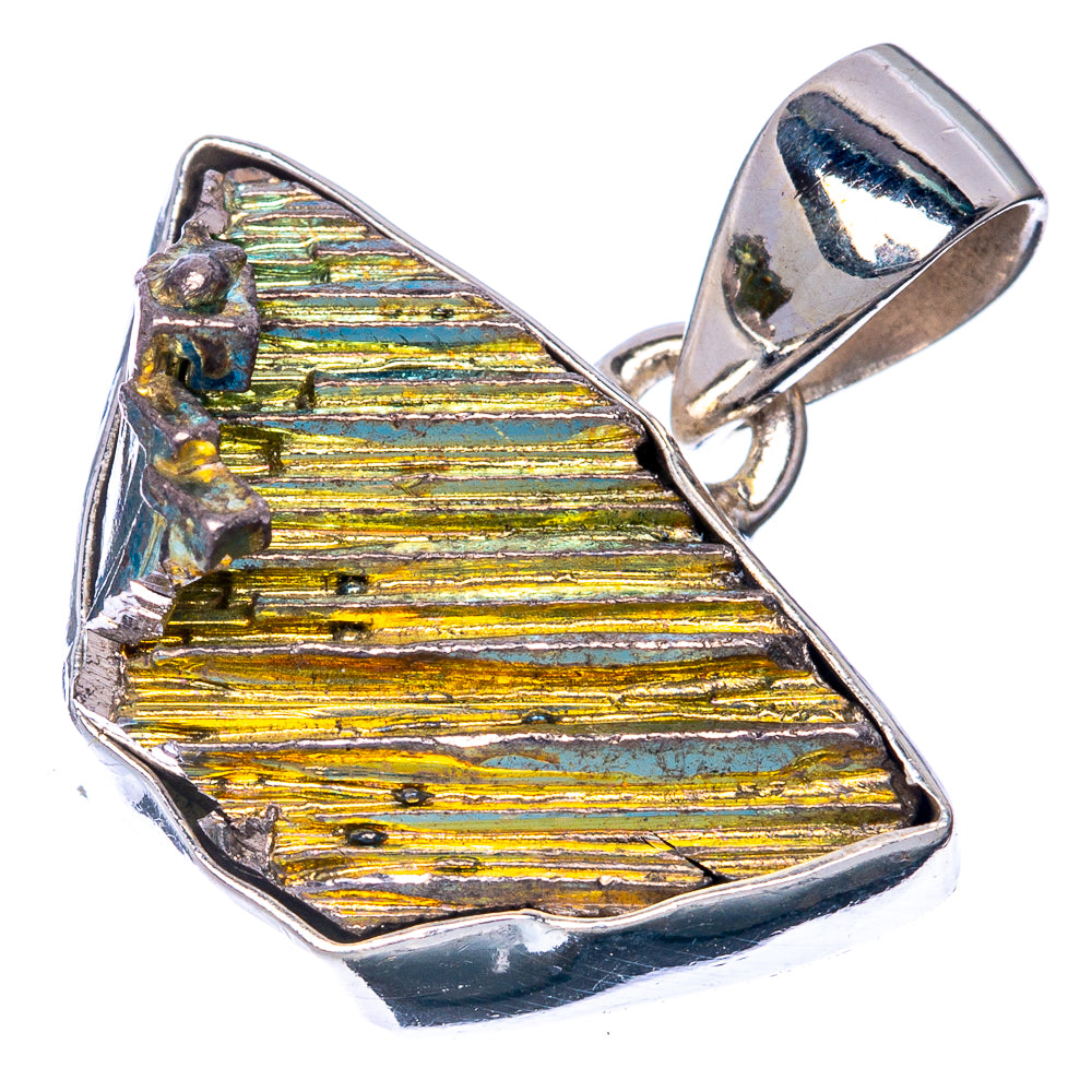 Bismuth Crystal Pendant 7/8" (925 Sterling Silver) P40843
