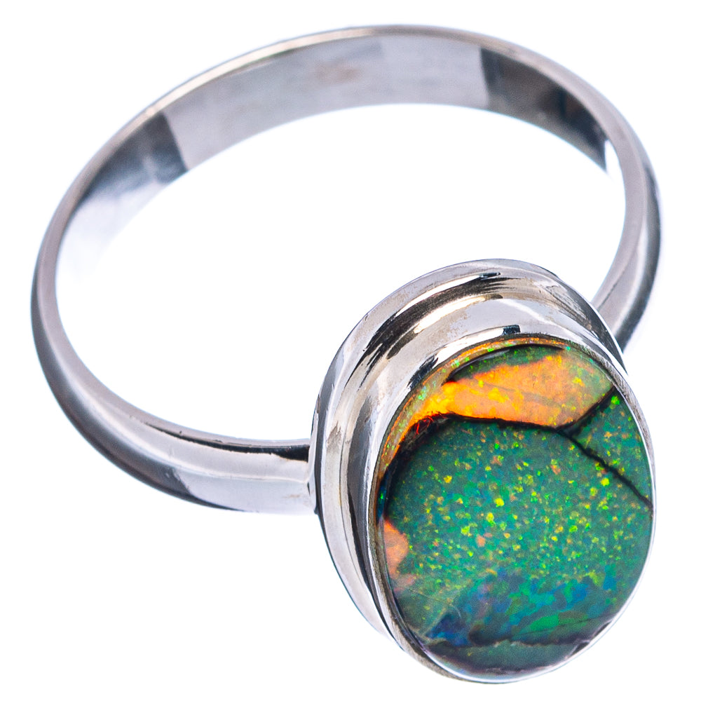 Rare Sterling Opal Ring Size 8.75 (.925 Sterling Silver)