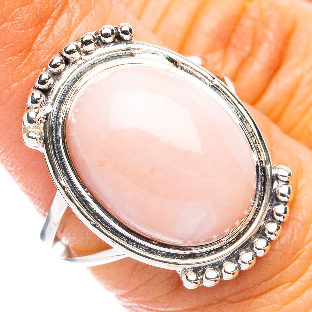 Premium Pink Opal Ring Size 6 (925 Sterling Silver) R8162