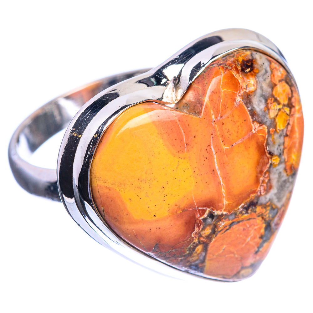 Large Maligano Jasper 925 Sterling Silver Ring Size 7