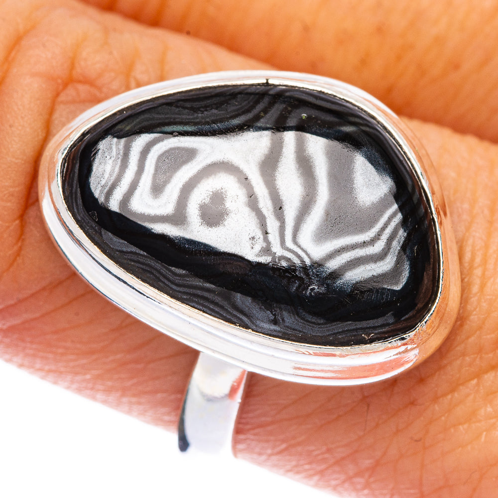 Psilomelane Ring Size 8.25 (925 Sterling Silver) R146111