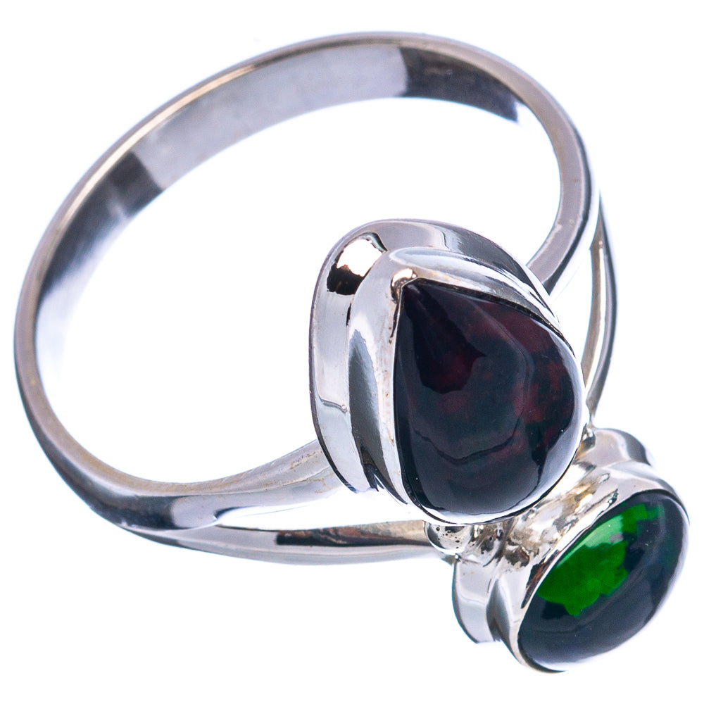 Premium Black Opal Ring Size 10.75 (.925 Sterling Silver)