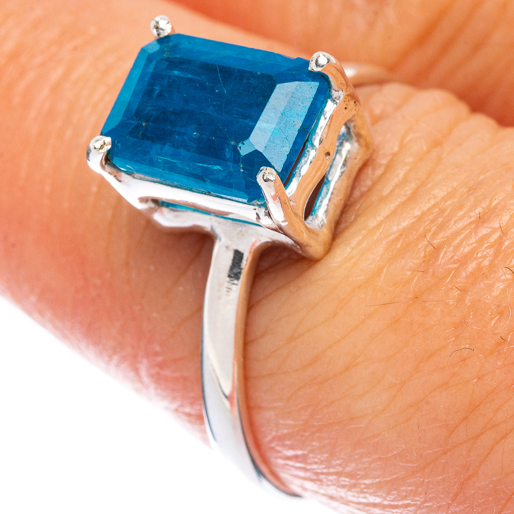 Rare Blue Apatite Ring Size 8 (925 Sterling Silver) R146609