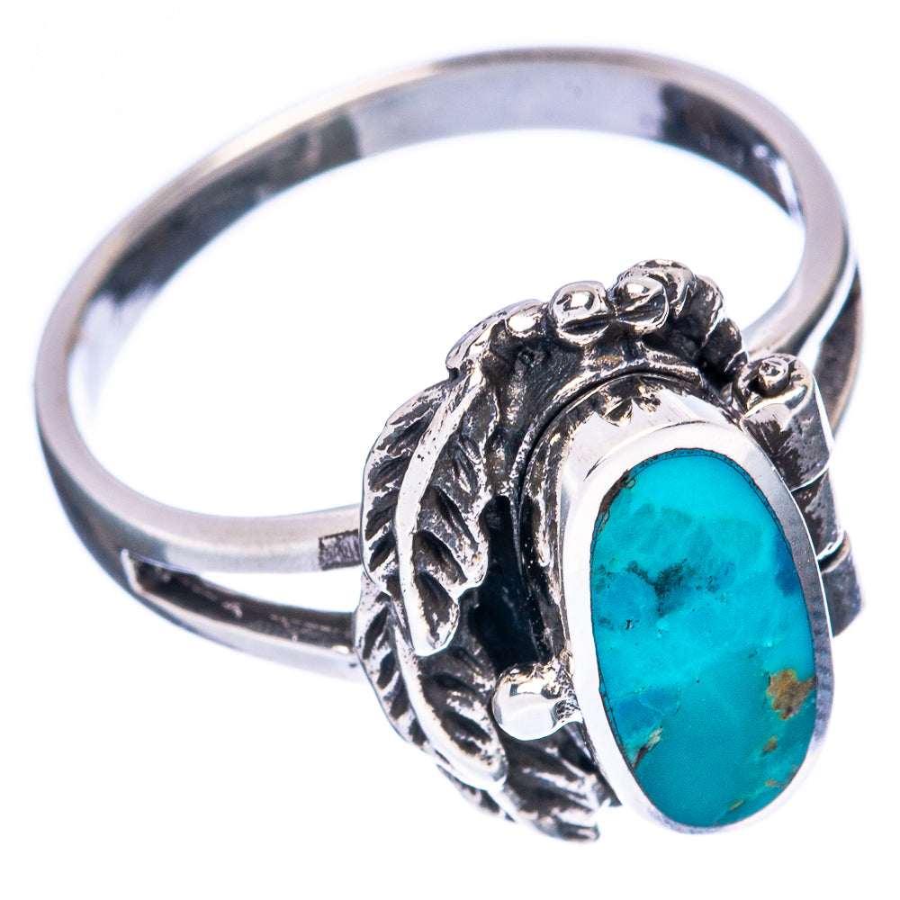 Rare Arizona Turquoise Ring Size 7.75 (925 Sterling Silver) R3252