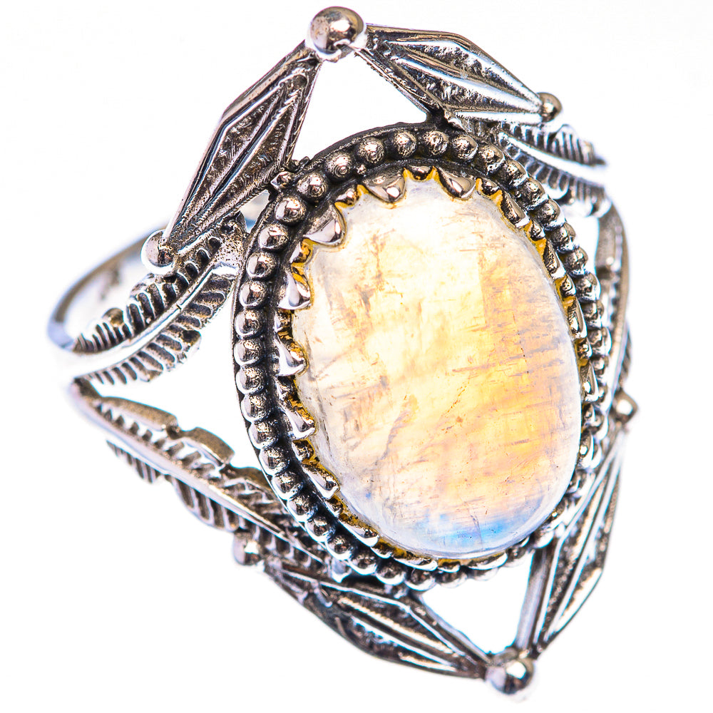 Rainbow Moonstone Ring Size 9.5 (925 Sterling Silver) RING139889