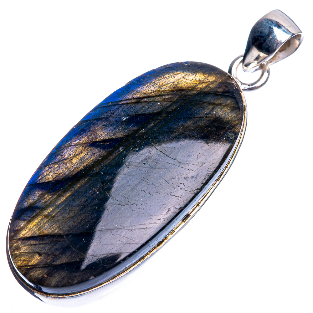 Labradorite Pendant 1 7/8" (925 Sterling Silver) P39081