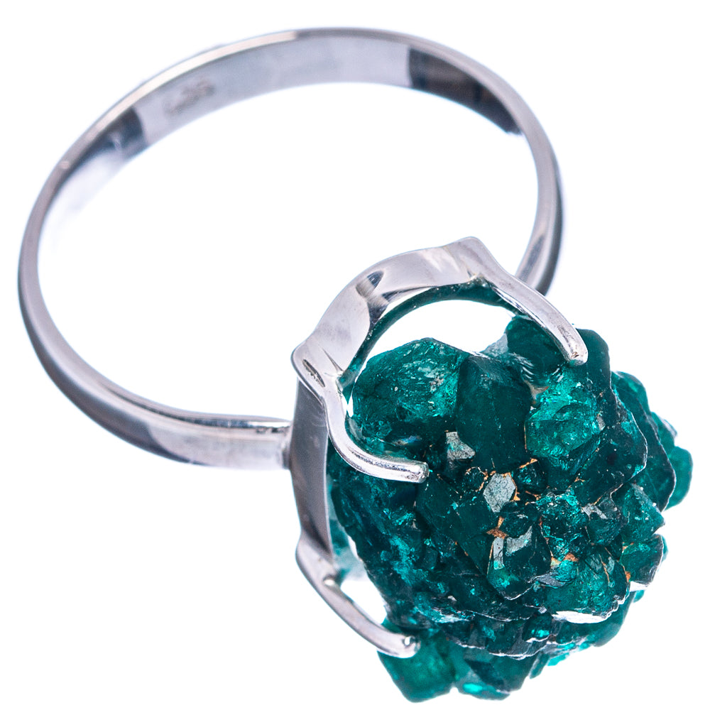 Rare Dioptase Ring Size 7.75 (.925 Sterling Silver)